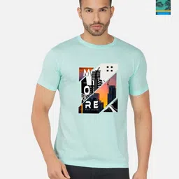 GLOBAL NOMAD Men 2 Printed Bio Finish Applique T-shirt-picture-10