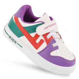 Lil Lollipop Colour Blocked & Velcro Closure  Shoes - Purple-picture-37