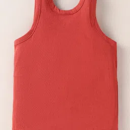 Tango Single Jersey Knit Sleeveless Sando Vest With Football Print - Red image 2