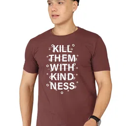 BRAWNY BATTLER Typography Printed Round Neck Short Sleeves Pure Cotton T-shirt-picture-11