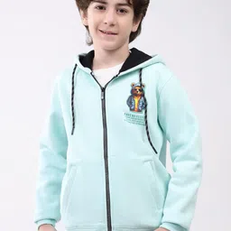 Monte Carlo Boys Graphic Printed Hooded Front-Open Sweatshirt-image-71