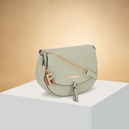 Forever Glam by Pantaloons Colourblocked PU Structured Sling Bag with Cut Work-picture-14