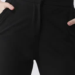 KASSUALLY Black Relaxed Fit Trousers image 5