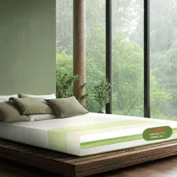 Duroflex Green Prana Organic Cotton Fabric 8 Inch Queen Size Spring Mattress image 2