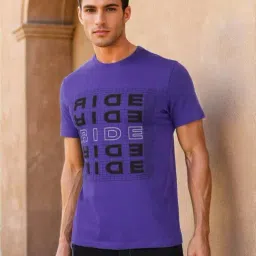 Wrangler Indigo Blue Regular Fit Graphic Print Crew T-Shirt-picture-13
