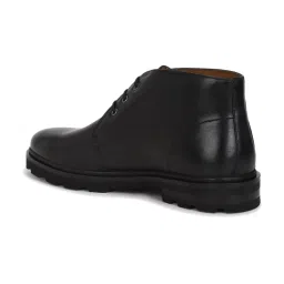 Louis Philippe Men's Black Chukka Shoes image 5