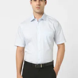 Van Heusen Blue Cotton Regular Fit Shirt-picture-31