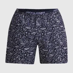 Jack & Jones Navy Blue Cotton Regular Fit Printed Boxers image 5