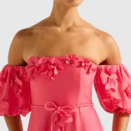 forever new Cora Floral Applique Midi Dress image 5