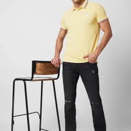 Spykar Black Cotton Bootcut Distressed Jeans image 5