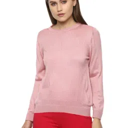 Van Heusen Pink Round Neck Sweater-picture-17