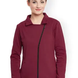 Belle Fille Maroon Regular Fit Jacket-picture-18