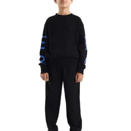 Rare Ones Boys Black Printed Regular Fit Trackpants-picture-44