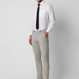 Van Heusen Grey Slim Fit Trousers image 5