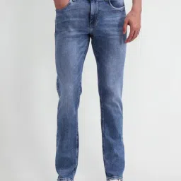U.S. Polo Assn. Blue Cotton Slim Fit Jeans-picture-26