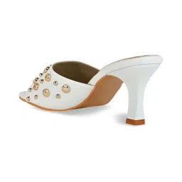 Rocia by Regal Women's White Casual Stilettos image 5