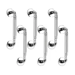 Legal L-962 6pcs telephone handle Stainless Steel Glossy Finish Door Handle (Pack of 6) image 1