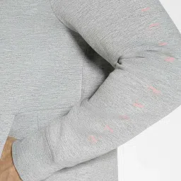 American Eagle Grey Regular Fit Hooded Sweatshirts image 5