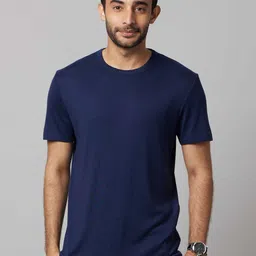 Celio Men Solid Round Neck Cotton T-shirt-picture-27
