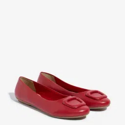 LUNA BLU by Westside Red Buckle-Detailed Ballerina-picture-37