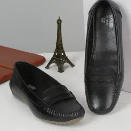 Teakwood Leathers Women's Black Casual Loafers-image-73