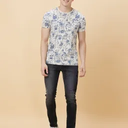 Being Human White Regular Fit Printed T-Shirts image 5