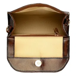 Eske Tan Noah Animal Effect Small Leather Satchel image 5