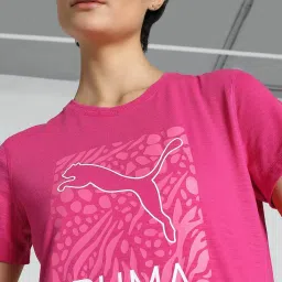 Puma Pink Printed Sports T-Shirt image 5