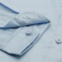 Allen Solly Boys Blue Cotton Shirt image 5