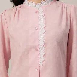 Style Quotient Pink Printed Formal Shirt image 5