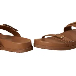 Ginger by Lifestyle Women Tan Slides image 5