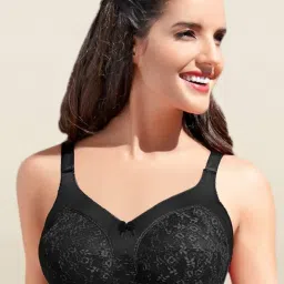 Enamor Black Under Wired Non Padded Plunge Bra image 1