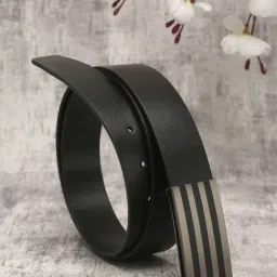 Carlton London Black Leather Formal Belt for Men-image-76