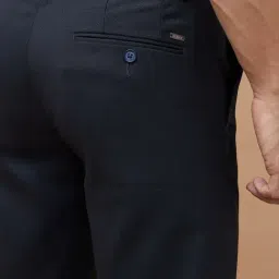 Code By Lifestyle Navy Slim Fit Trousers image 4