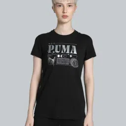 Puma Black Printed Sports T-Shirt-picture-27