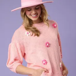 StyleCast Women Floral Self Design Pullover image 2