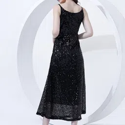 Justin Whyte Women Embellished Net Maxi Dress image 2