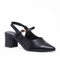 Eridani Women's Lunaa Black Sling Back Sandals-picture-33