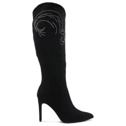 London Rag Women's Black Stiletto Booties-picture-6