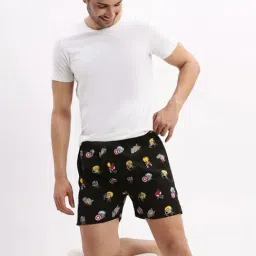 showoffff Showoff Black Slim Fit Printed Boxer image 4