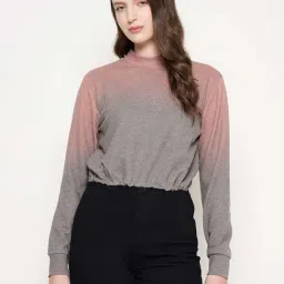 MADAME Grey Ombre Crop Top-picture-41