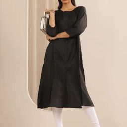 Libas Black Straight Kurta-picture-16