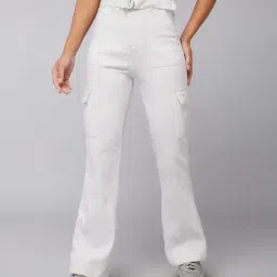 DOLCE CRUDO White Plain Jeans-picture-47