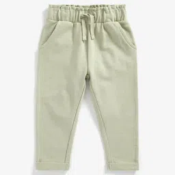 Mothercare Kids Light Green Solid Joggers-image-11