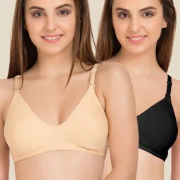Tweens Beige & Black Non Padded Bra (Pack Of 2) image 1