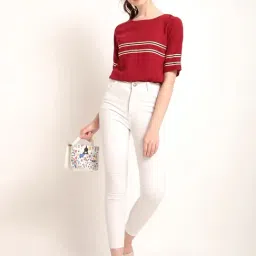 Rare Red Striped Top image 5