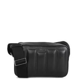 CALVIN KLEIN Black Quilted Polyester Cross Body Bag-image-0