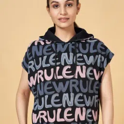 Ajile by Pantaloons Black Cotton Sports T-Shirt-image-84