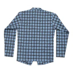 MashUp Boys Checked Long Sleeve Shirt With T-Shirt image 5