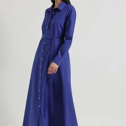 FableStreet Formal Shirt Maxi Dress image 5